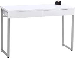 Check spelling or type a new query. Amazon Com Greenforest Vanity Desk 47 Glossy White Console Table Computer Makeup Desk With 2 Drawers And Solid Metal Legs For Living Room Entryway Hallways Home Kitchen