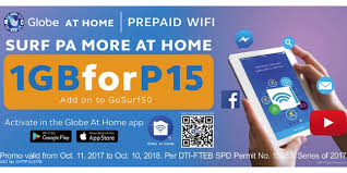 prepaid home wifi with the new globe at