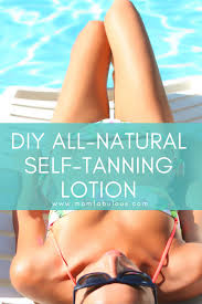 diy all natural self tanning lotion