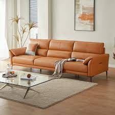 albedo 4 seater leather sofa
