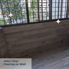 can vinyl flooring be used on walls