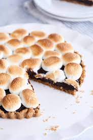 super easy s mores chocolate pie or