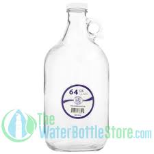 64oz Half Gallon Glass Jug Water Bottle