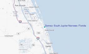Gomez South Jupiter Narrows Florida Tide Station Location