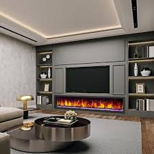 Built In Electric Fireplace Wall Units