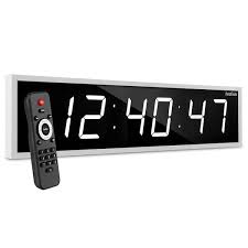 Ivation Large Digital Wall Clock 36 Inch Led Display W Timer White