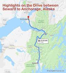 drive between seward and anchorage alaska