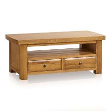 Dark Oak Coffee Table With Drawers