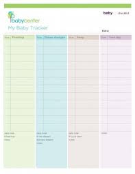 003 Baby Daily Routine Chart Template Excellent Ideas