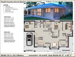 They're more affordable to build, easier to maintain, and generally less expensive to heat and cool. Small Country House Plan 1014 Sq Feet Or 85 9 M2 Small Etsy