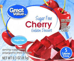 great value sugar free cherry gelatin
