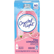 Crystal Light Pink Lemonade Drink Mix 120 On The Go Packets 12 Packs Of 10 Amazon Com Grocery Gourmet Food