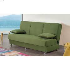 Atlanta Armless Sofa Bed In Green