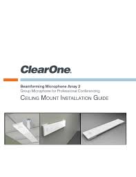 clearone beamforming microphone array 2