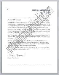 The individual reviewing your letter could be reviewing thousands of letters for loads of different jobs. Emotional Support Animal Doctors Letter Sample Doctors Letter