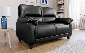 kenton small black 2 seater sofa