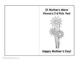 Mothers Day Card And Questionnaire Precision Printables