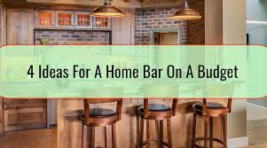4 ideas for a home bar on a budget