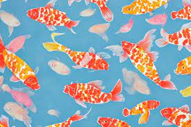 a wrapping paper patter with koi fish print, | Stable Diffusion | OpenArt