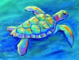 Colorful Contemporary Sea Turtle