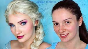 elsa frozen makeup transformation