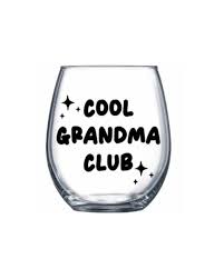 Grandma Wine Glass Grandmom Gift