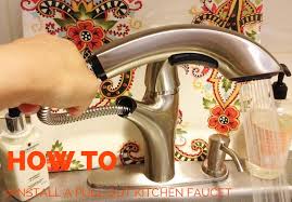 If your sink is made of cultures marble, use silicone caul instead. How To Install A Pull Out Kitchen Faucet