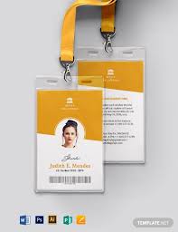 36 Free Id Card Templates Word Psd Indesign Apple