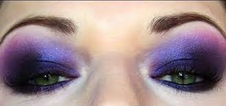 electric purple futuristic makeup look