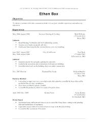 Production Worker Resume Fabulous Resume Factory Worker On Factory