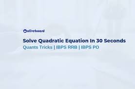 Solve Quadratic Equation In 30 Seconds