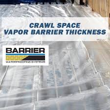 Vapor Barrier Thickness Overall