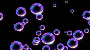 Rainbow Soap Bubbles Motion Background