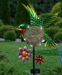Green Hummingbird Solar Bird Feeder