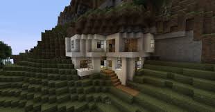 Mountain house tutorial how to buildi'm going to show you how to make a minecraft mountain house!! Modern House In Mountain Minecraft Project Minecraft Mountain House Minecraft Modern Minecraft Projects