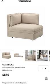 ikea valentuna sofa bed with pull out