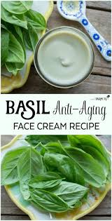 basil anti aging face cream