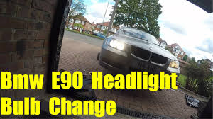 Bmw E90 Headlight Bulb Change Low Beam High Beam