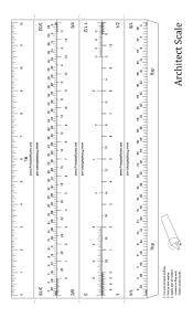 Architect Scale 12 Inch Ruler Printable Ruler