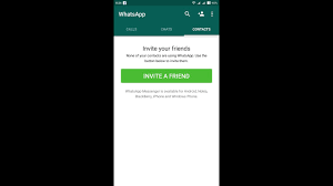see whatsapp contacts if shows invite