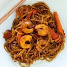 shrimp mei fun rice noodle stir fry
