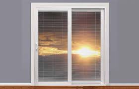 Sliding Patio Door With Blinds Between