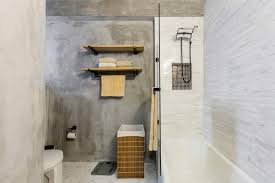 Bathroom Renovation With Concrete Walls