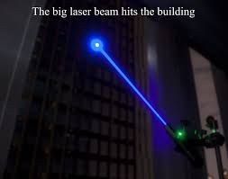 burning laser pointer