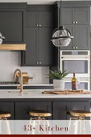43 Gray Kitchen Cabinets With White
