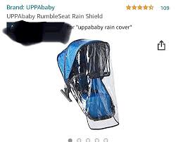 Uppababy Vista Seat Rain Cover