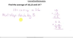 find the average of three numbers you