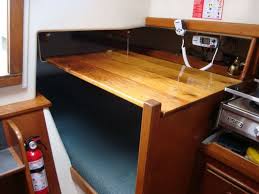 Quarter Berth Come Chart Table Corner Desk Boat