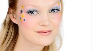 pretty flower child festival makeup
