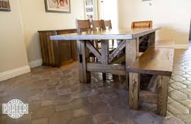 reclaimed american chestnut oak table